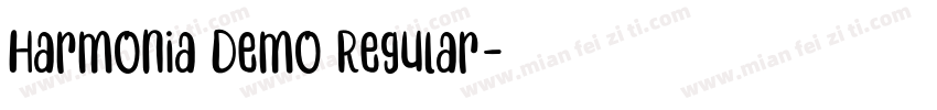 Harmonia Demo Regular字体转换